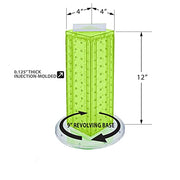 Azar Displays 4"W x 12"H / Green / Pegboard + Hooks Panels & Units
