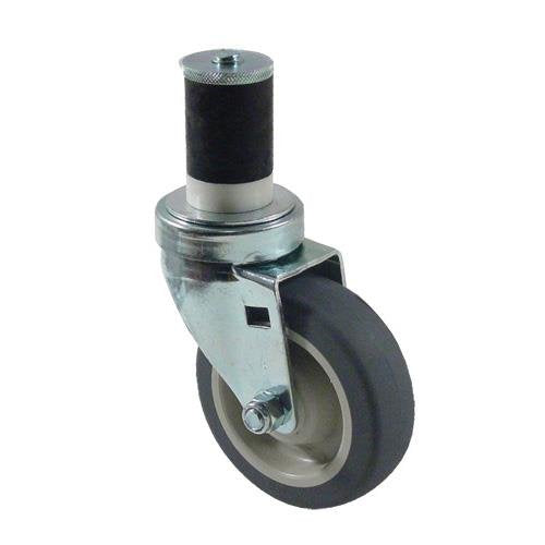 Duraglide 1 5/8 in Expanding Stem Caster with 4 in Wheel by Kason – brushed_steel, Model 6C524026PPPG