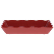 Melamine Serving Bowl with Ruffled Edges by HUBERT – Melamine, Red, Model H0069-RED