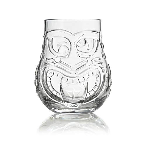 Libbey Tiki Faces / 4 Count (Pack of 1) / Tiki Mixed Drinkware Sets