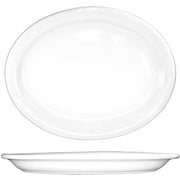 Brighton Platter 9" X 11 1/2" by International Tableware, Inc. – Large, Porcelain, White, Model BR-13