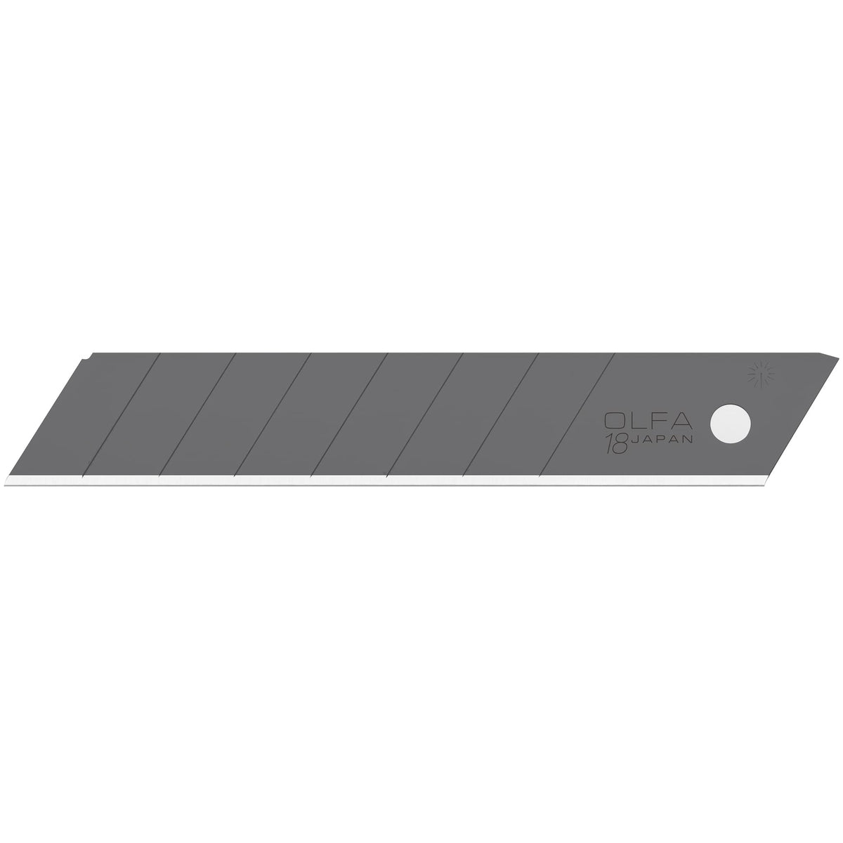 18mm Ultra-Sharp Black Snap-Off Blades () - 50 Blades by OLFA – 5"L x 1"W x 0.1"H, Carbon Steel, Black, Model LBB-50B