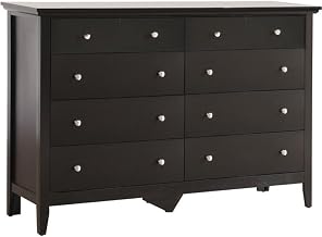 Glory Furniture Hammond 8 Drawer Dresser in Black