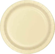 Sturdy Ivory 8.75 inch Paper Dinner Plates (240 per Case) by Creative Converting