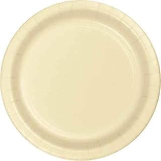 Sturdy Ivory 8.75 inch Paper Dinner Plates (240 per Case) by Creative Converting