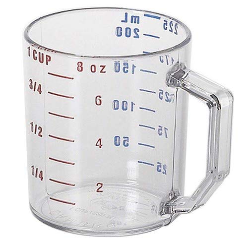 Measure Cup 1 Cup Clear () by Cambro – 1 cup, 8.0 ounces, Plastic, Clear, Pack of 12