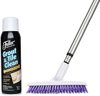 Fuller Brush Tile Grout E-Z Scrubber + Tile & Grout Cleaner - Lightweight Multipurpose Power Surface Scrubber & Cleaner Brush - Perfect for Cleaning Hard to Reach Areas