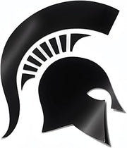 Michigan State University Matte Black Spartan Helmet Sparty Head Weatherproof Vinyl Sticker Car Decal from Nudge Printing