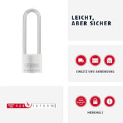 ABUS Single / 30mm /Bügelhöhe 60mm / Modern Keyed Padlocks