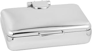 3995PL Jazz Rock Collection 8 Quart Induction Chafer, Rectangular, Full Hinged Cover, Hotel Grade, Pillar'd Style Base