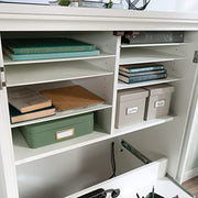 Sauder Dakota Oak / Armoire / L: 35.12" x W: 21.81" x H: 61.58" Sewing Cabinets