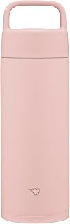 Zojirushi SM-RS50-PA Stainless Steel Mug, Water Bottle, 16.9 fl oz (500 ml), Handle Type, Dishwasher Safe, Seamless Stop, Only 2 Cleaning Points, Pink
