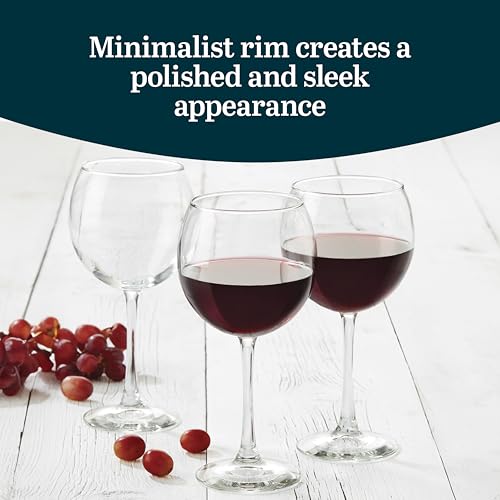 Libbey Balloon Red 6 / 6 count / Vina Wine Glasses