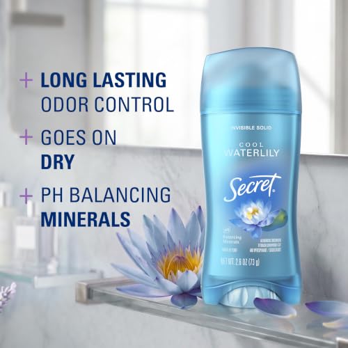 Secret Cool Waterlily / 2.6 Ounce (Pack of 3) / 3 Antiperspirant Deodorant
