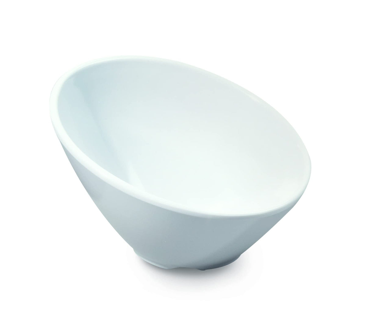 G.E.T. Angled Cascading Serving Bowl for Salads by GET – 24 Fluid Ounce, 24.0 ounces, Plastic, White, Model B-792-W