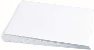 Colorations 9" x 12" Mediumweight White Construction Paper, 50 Sheets