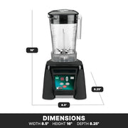 Waring 48 Ounce Copolyester Jar / Black / MX1100XTXP - Copolyester 48 Ounce Container Countertop Blenders