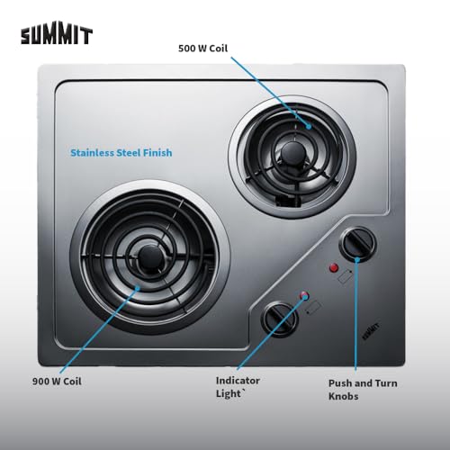 SUMMIT APPLIANCE Stainless Steel / 115-120V / 1 Cooktops