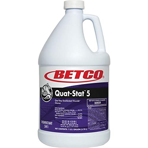 Quat-Stat 5 Disinfectant Gallon, 1 Each, Purple by Betco – 1 Count (Pack of 1), Purple, Model 34104-00