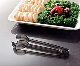 EMI Yoshi EMI-202-B Tong, 7", Black (Pack of 48)