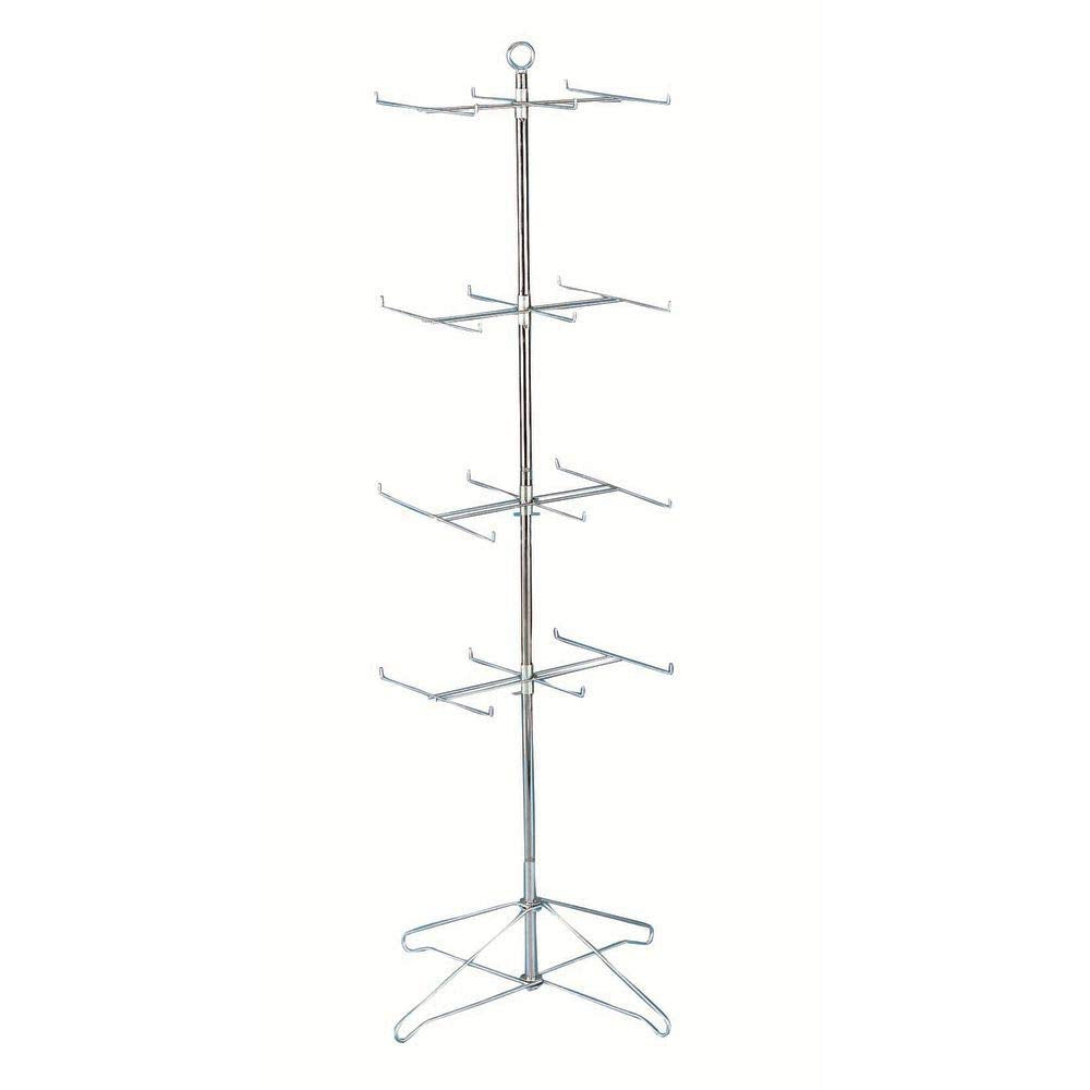 24 Hook Spinner Rack Chrome by MARV O LUS MFG CO INC – Metal, Black, Model 145-4BB2