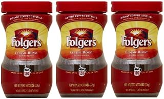 Folgers Instant Coffee Crystals, Classic Roast, 24 Ounces