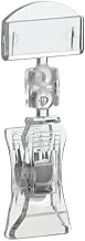 Clip-On Sign Holders 2.75"H Clear Bag of 12