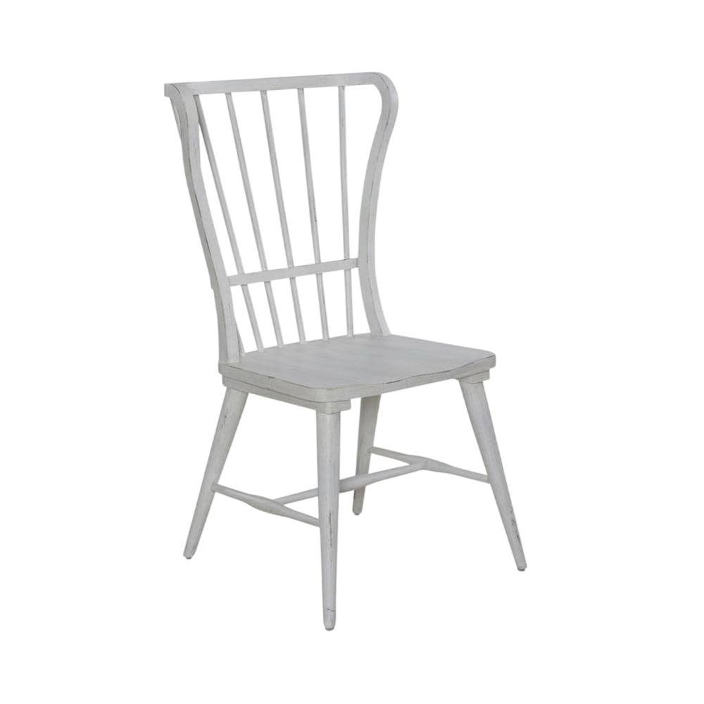 Pine Windsor Back Side Chairs Set of by Starlight Canyon Home – Pine Solids and amp, Veneers, White, Pack of 2