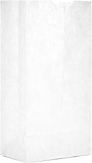 AJM Packaging Bleached Grocery Bag - 500 per case.