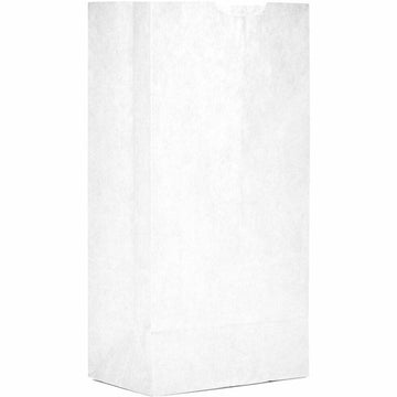 Bleached Grocery Bag - 500 per case. by AJM Packaging – 5" x 3.10", Paper, White, Pack of 500, Model FBA_WB04NP5C