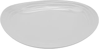 G.E.T. OP-870-AW American White 8" x 6.5" Oval Coupe Platter (Pack of 12)