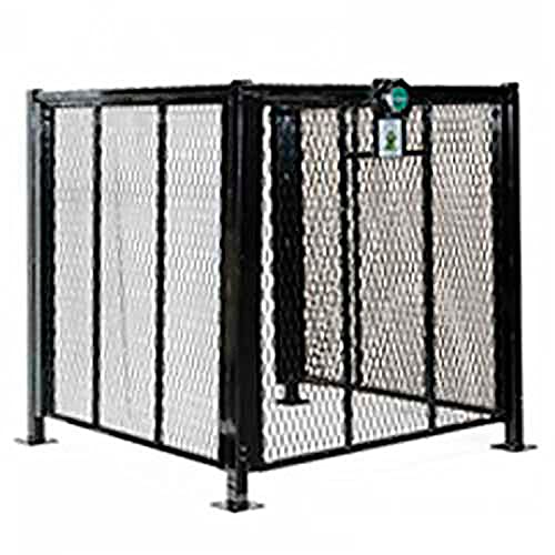 AC Protection Cage for Residential Units 4' x by Encore Commercial Products – Steel, Black, Model T-Rex4x4
