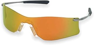 MCR Safety Glasses T411R Rubicon T4 Fire Mirror Lens with UV Protection and Scratch Resistant Coating, 1 Pair