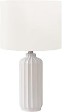 Monarch Specialties I 9873 Lighting, 23" H, Table Lamp, Cream Ceramic, Ivory/Cream Shade, Contemporary, Modern