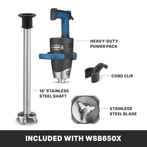 Waring 18" / Stainless Steel / WSB650X New 18” Shaft Hand Blenders