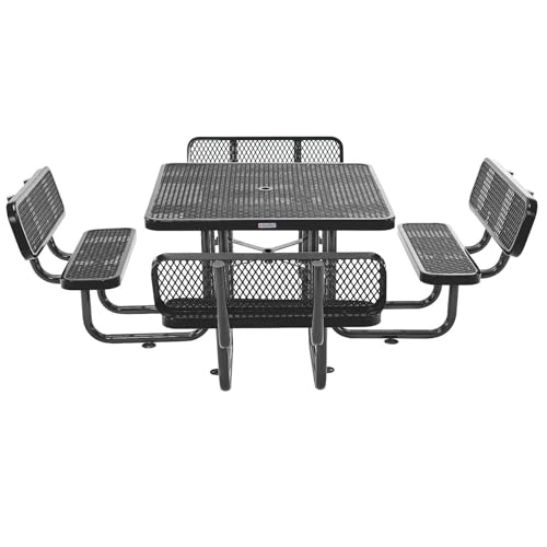 Global Industrial Green / 46" x 46" x 31.75" / Industrial Picnic Tables