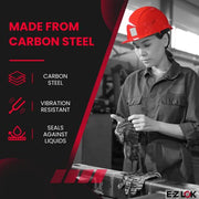 E-Z LOK Pack of 10 / 10 / 1/4-28 Internal Threads, 3/8-16 External Threads, 0.375 Length Thread Locking Inserts