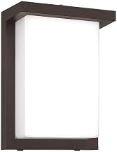 20087LEDMGCS-BL/WHT Sequoia - 12W 1 3CCT LED Dual Voltage Outdoor Wall Mount-8 Inches Tall and 6 Inches Wide