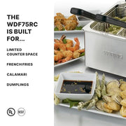 Waring Silver / 8.5 Pound Capacity - 120V / 8.5 Pound Deep Fryer 120V Commercial Deep Fryers