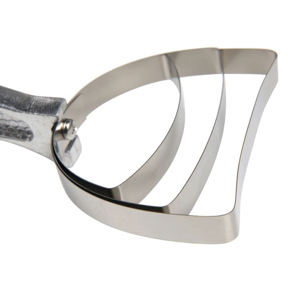 Bone Dust Scraper square 3-1/2" diameter by ALFA – Aluminum, Silver, Model 077BSS