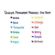 Sharpie 2 Count (Pack of 2) / Black / 1 Permanent Markers