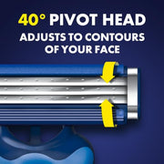 Gillette 1 Count (Pack of 8) / Sensor3 Comfort (8ct) / Blue Disposable Razors