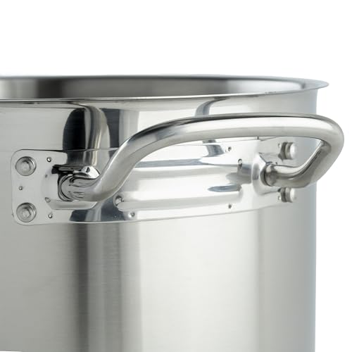 Winco 8 Quarts / Pot With Cover / Silver Stockpots