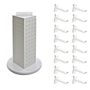 Azar Displays 4”W x 12”H / White / Pegboard + Hooks Panels & Units