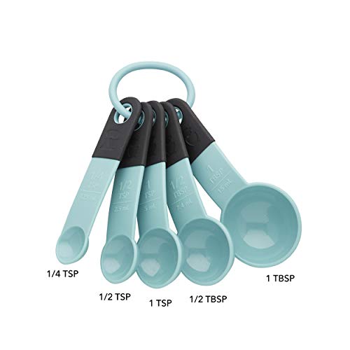 KitchenAid Aqua Sky/Black / Spoons / set of 5 Spoons