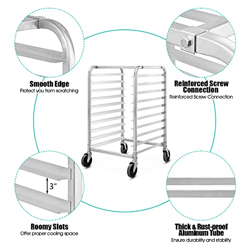 ReunionG 10 Tiers / Silver / Modern Standing Shelf Units