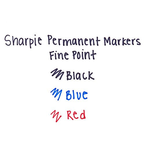 Sharpie 3 Count (Pack of 5) / Assorted Colors / 3-Count Permanent Markers