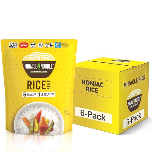 Miracle Noodle Rice / 7 Ounce (Pack of 6) / 6 Shirataki