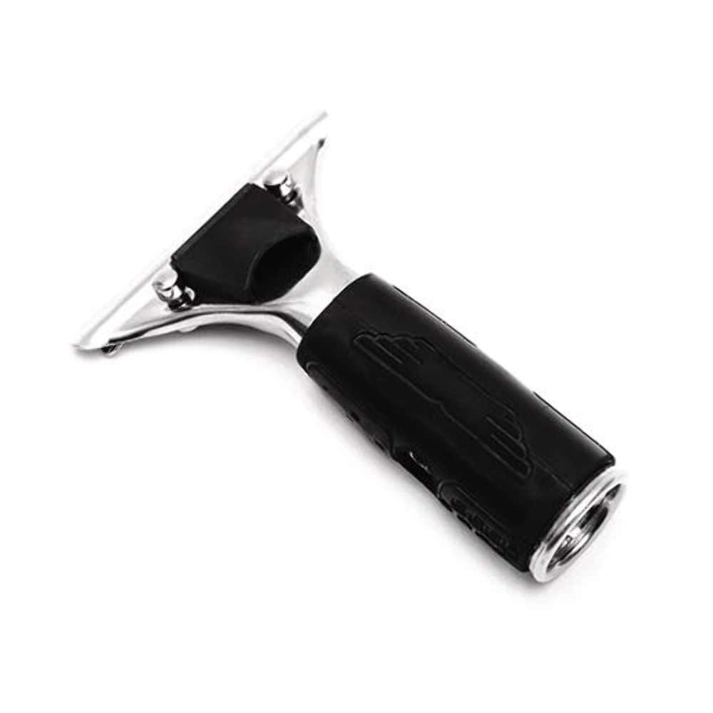 Quick Release Stainless Steel with Rubber Grip Squeegee Handle by Ettore – Other, Black, Model 1343