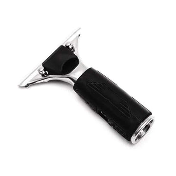 Quick Release Stainless Steel with Rubber Grip Squeegee Handle by Ettore – Other, Black, Model 1343